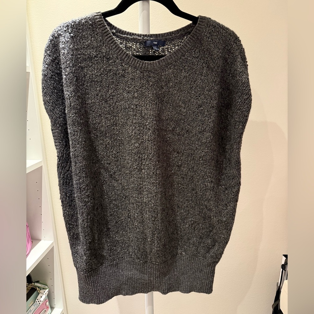 GAP Charcoal Knit Sweater vest